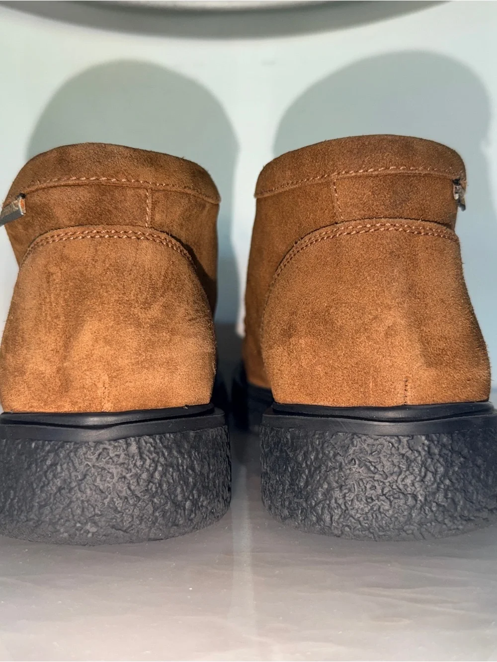 Mephisto Air Jet Mens 9.5 Brown Suede Chukka Boots Comfort Walking Shoes Casual